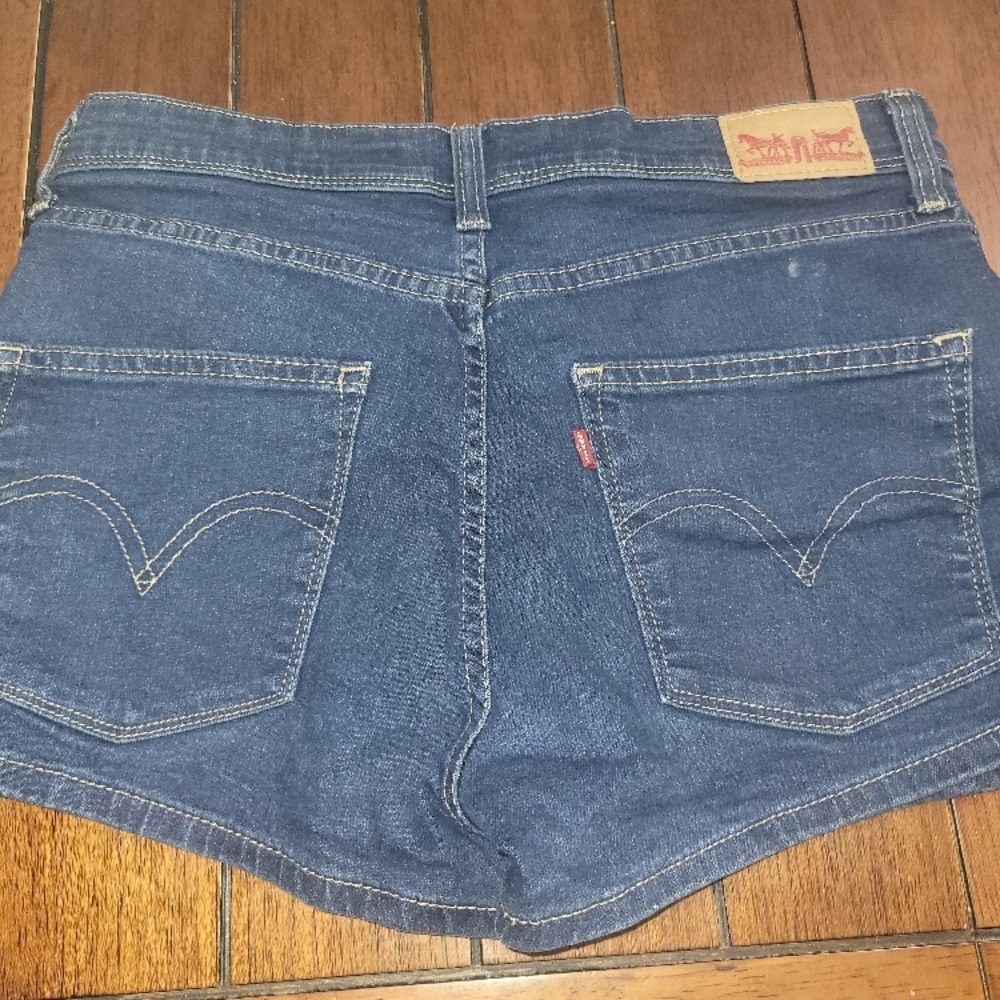 Levi's Dark Blue Jean Shorts for Women